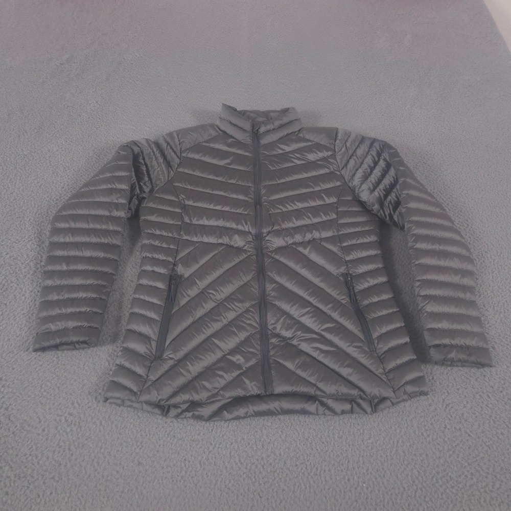 All in Motion Jacket Womens L Grey Packable‎ Down Feather Fill Puffer Quilted